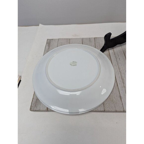 Vintage Kutani Set 2 Dinner Plates 10 1/2" White Silver Gray Bursts Japan - Picture 5 of 7